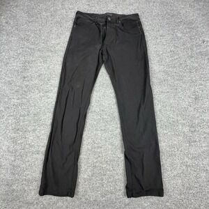Fried Denim Jeans Mens 36x30 Black Regular Fit Straight Stretch Denim Pants